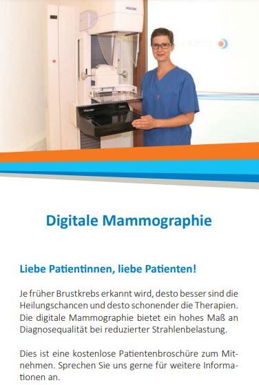 Mammographie Broschüre Mammographie Broschüre
